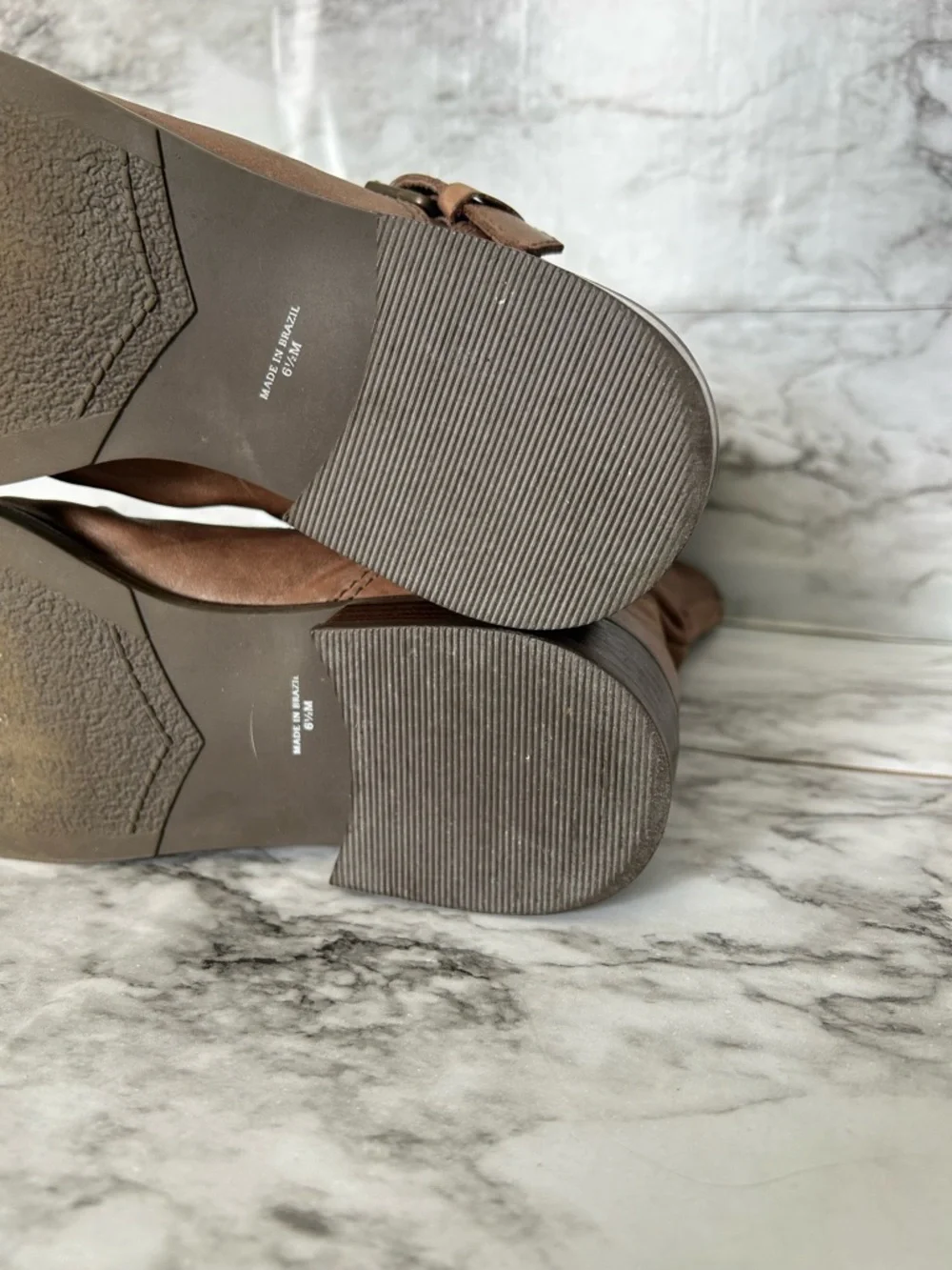 Matisse | women’s size 6.5 leather Boots slouchy, distressed buckle moto style - Picture 12 of 13